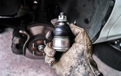 Mercedes Mechanic Repairing Ball Joint