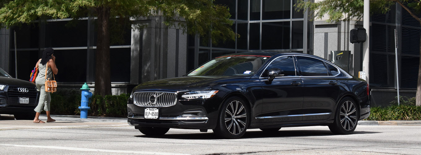 Black Volvo S90 Luxury Car
